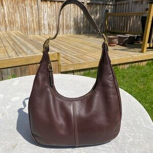Coach Zoe Legacy Hobo Bag in Espresso Brown